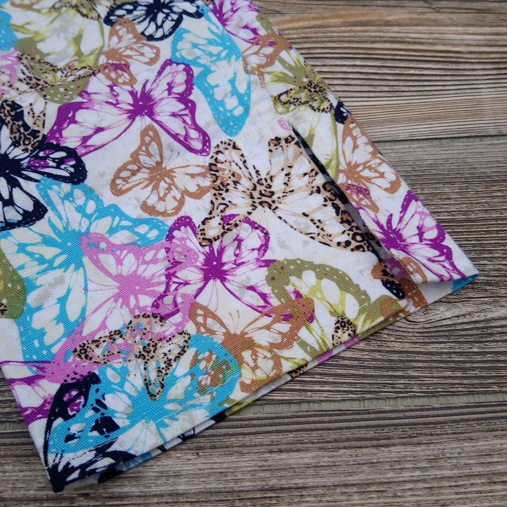 Butterfly Patterned Button Down Front Blazer Jack… - image 8